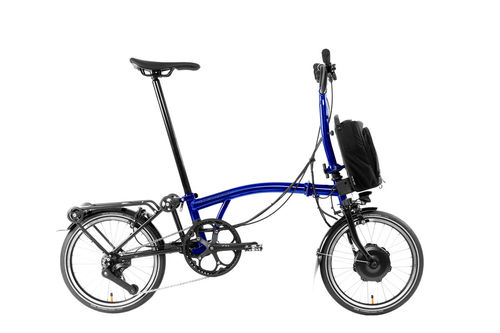 Brompton  P Line Mid Explore with Roller Rack 12 Speed Bolt Blue