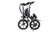 KwikFold XITE Black Electric Folding Bike 36V